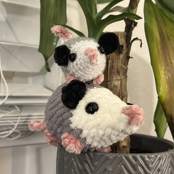 Cute possum crochet plush toy