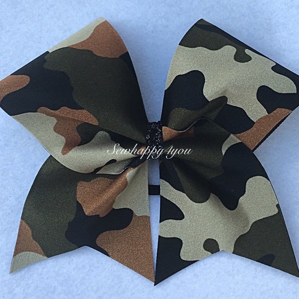 Camouflage Hair Bow Etsy