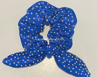 Rhinestone Bow Scrunchie