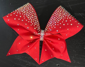 Röda Cheerleader-rosé med strass-bling