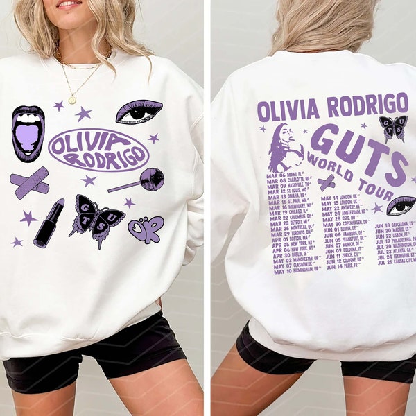 Olivia Rodrigo Guts Png Olivia Rodrigo Guts Merch, Guts Tour 2024 Png, GUTS world tour 2024 Png, Olivia Rodrigo Album GUTS Png