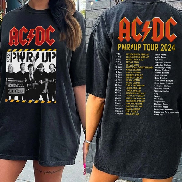 Ac Dc 2024 Tour T Shirt - Etsy