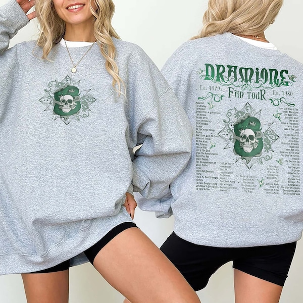 Dramione Tour Crewneck VOL1 PNG, Draco Png, Manacled Png, Bookish Pullover, Manacled Merch, Fandom Gift