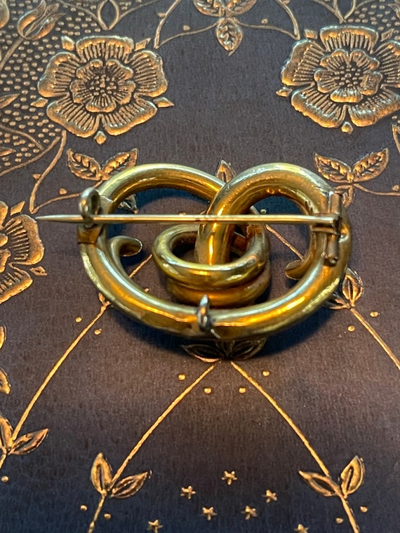 Antique Victorian Love Knot Brooch - image 3