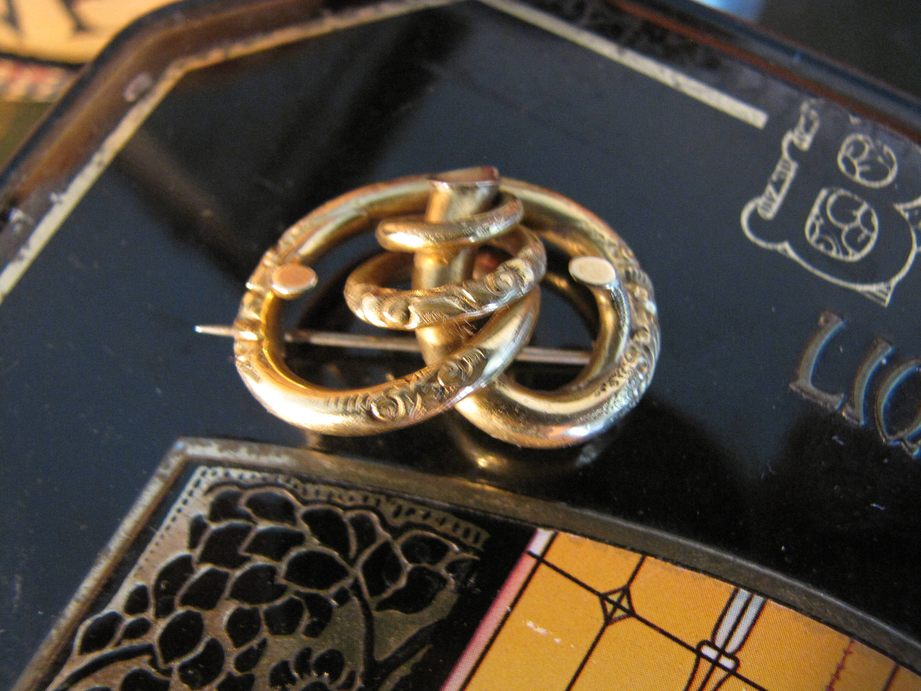 Victorian Love Knot Brooch Pendant GF Etsy