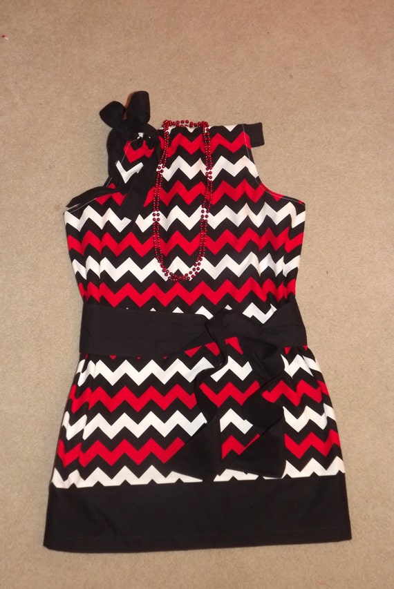 Items similar to Your Team ... Chevron Gameday Dress in Georgia ...