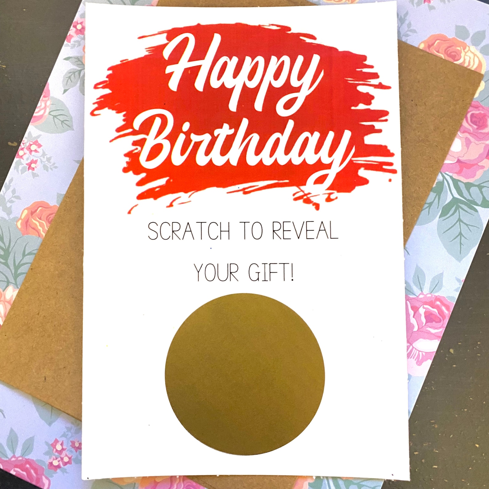 Happy Birthday Scratch Off Card Naughty Scratch Off Gift Etsy