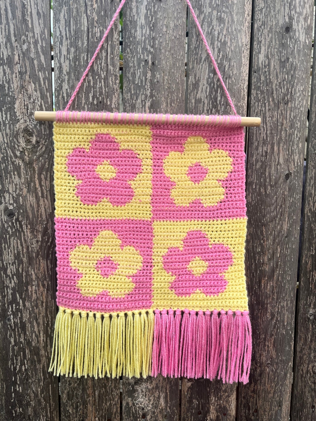 Crochet Tapestry Wall Hanging Retro Flower Starburst Etsy crochet-tapestry-wall-hanging-retro-flower-starburst-etsy