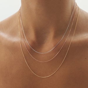 14k Solid Yellow Gold Cable Chain 14 inch, 16 inch, 18 inch, 20 inch Best Price