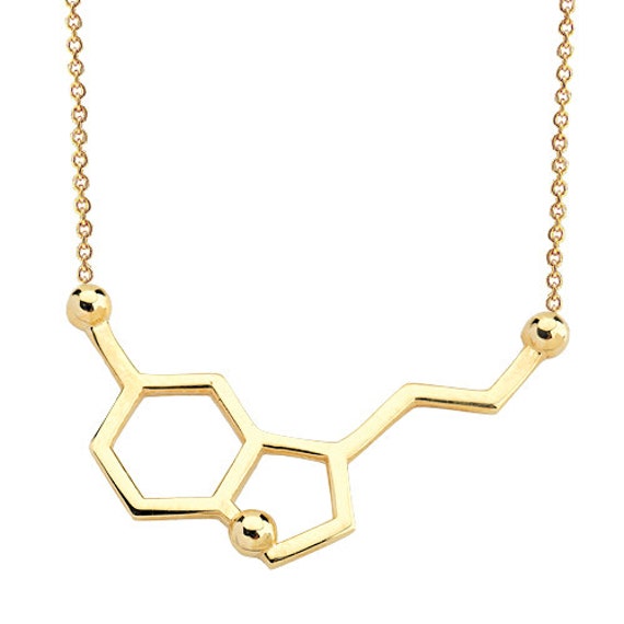 gold serotonin necklace