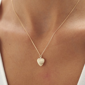 14K Real Gold SeaShell Cremation Urn Necklace, Personalized Ash Holder Sea Shell Necklace, Memorial Urn Jewelry, Gold Ash Holder Pendant