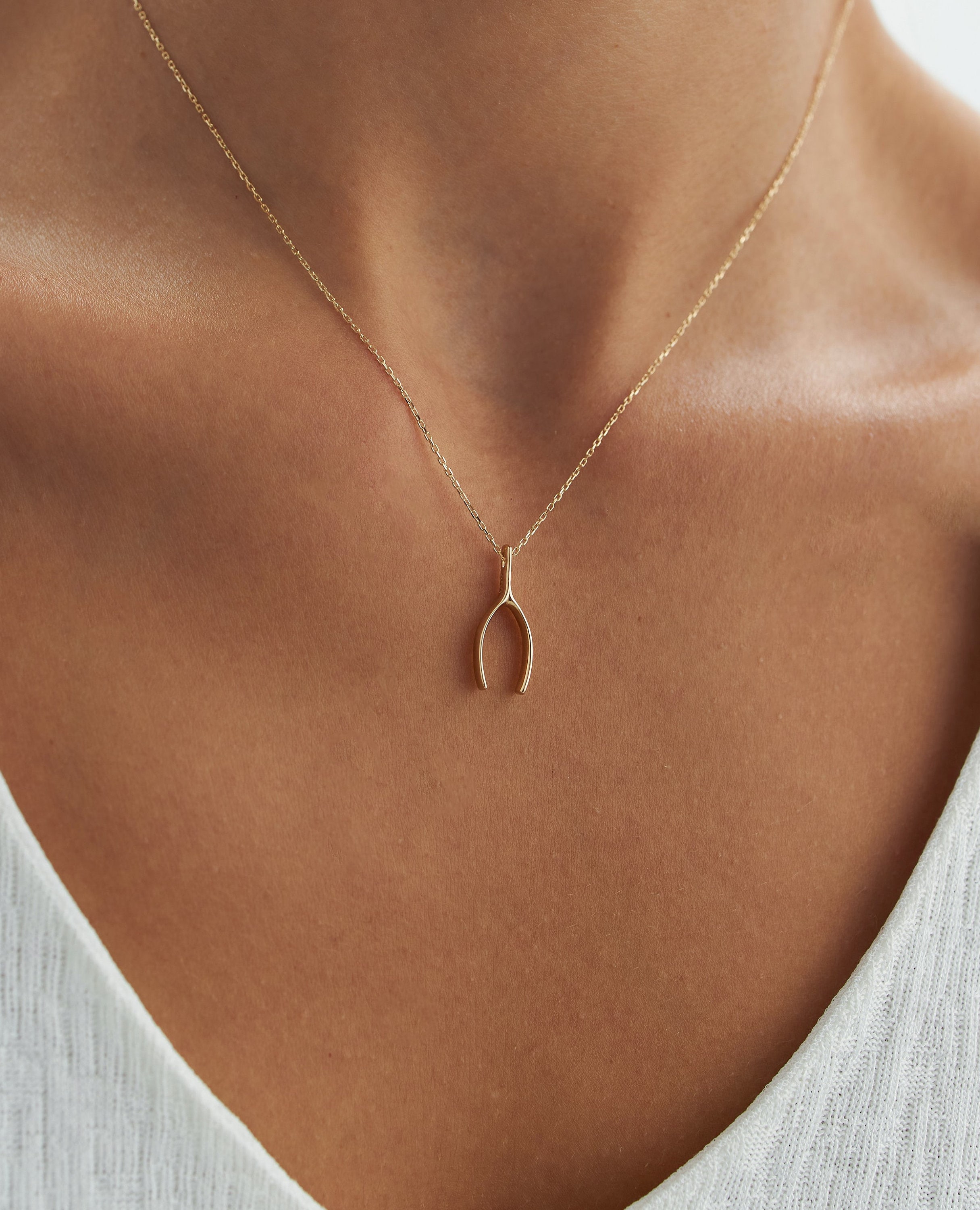 Layered Necklaces Wishbone Necklace Jennifer Aniston Jennifer