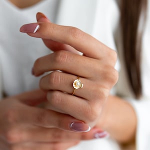 Pearl in SeaShell 14k Solid Gold Ring, Pearl Ring, SeaShell Ring, Luck Ring, Real Gold Jewellery, Uniq Design by FİEMMA