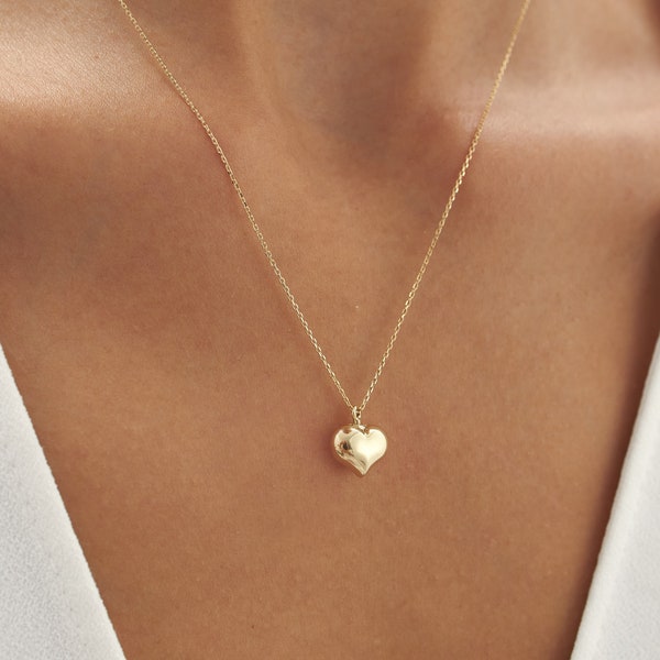 14K Real Gold Heart Cremation Urn Necklace, Personalized Ash Holder Heart Necklace, Memorial Urn Jewelry, Always İn My Heart Ash Pendant