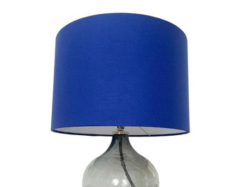 Royal Blue Lampshade - Mix & Match | Ceiling Shade | Table Lamp | Drum Lampshade | Pendant Lampshade | Floor Lamp | Medium Blue Shade