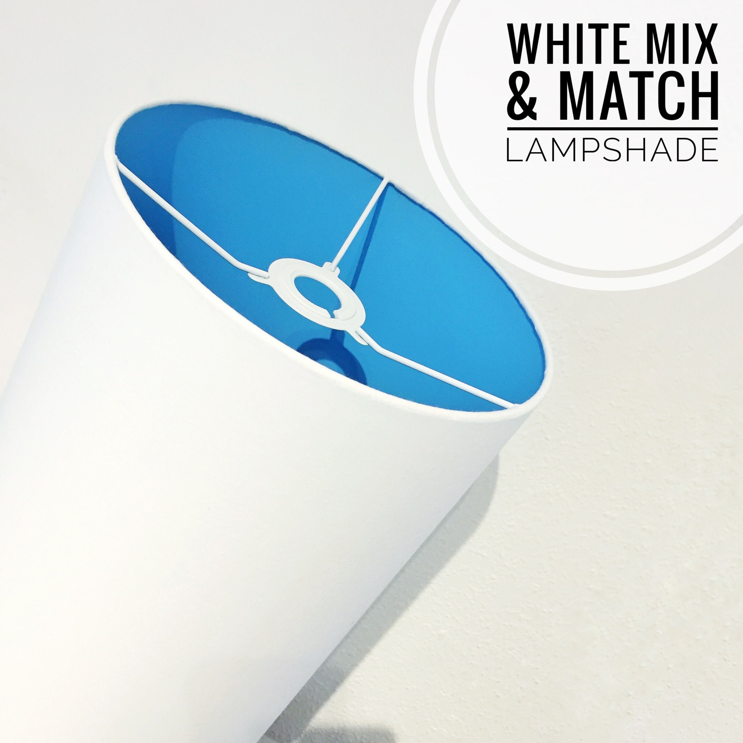 White Lampshade Mix Match Ceiling Shade Table Lamp Pendant
