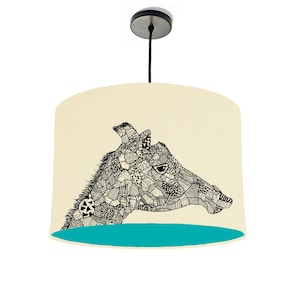 Giraffe lampshade | Ceiling Shade | Table Lamp | Drum Lampshade | Pendant Lampshade | Screen Printed Lampshade | Mix & Match | Nursery Lamp