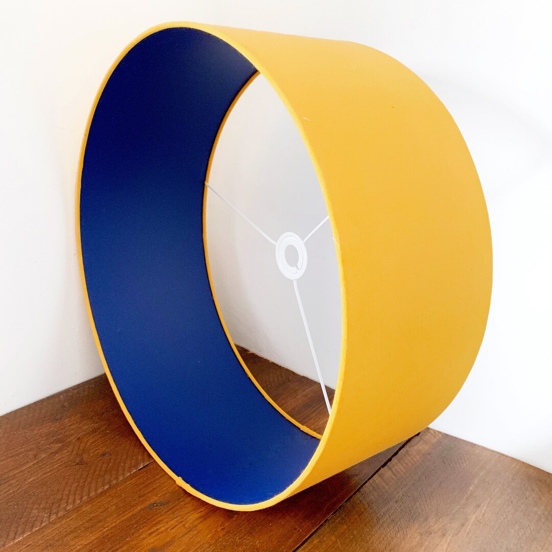 Mustard Lampshade - Mix & Match | Ceiling Shade | Table Lamp | Drum ...