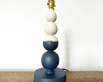 Mapais - Wooden Table Lamp Painted in Farrow & Ball Colour