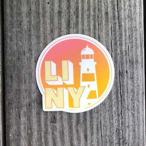 Long Island New York Sticker - Set of 2