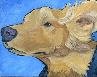 Custom Dog Oil Portrait Paintings