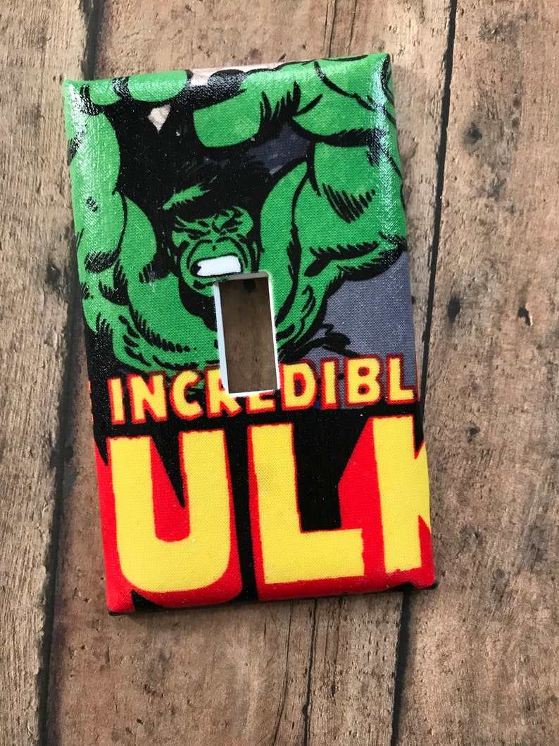 Thor Ragnarok Hulk Super Hero Light Switch Outlet Plate Man Cave New Room Decor Home Improvement Wall Plates