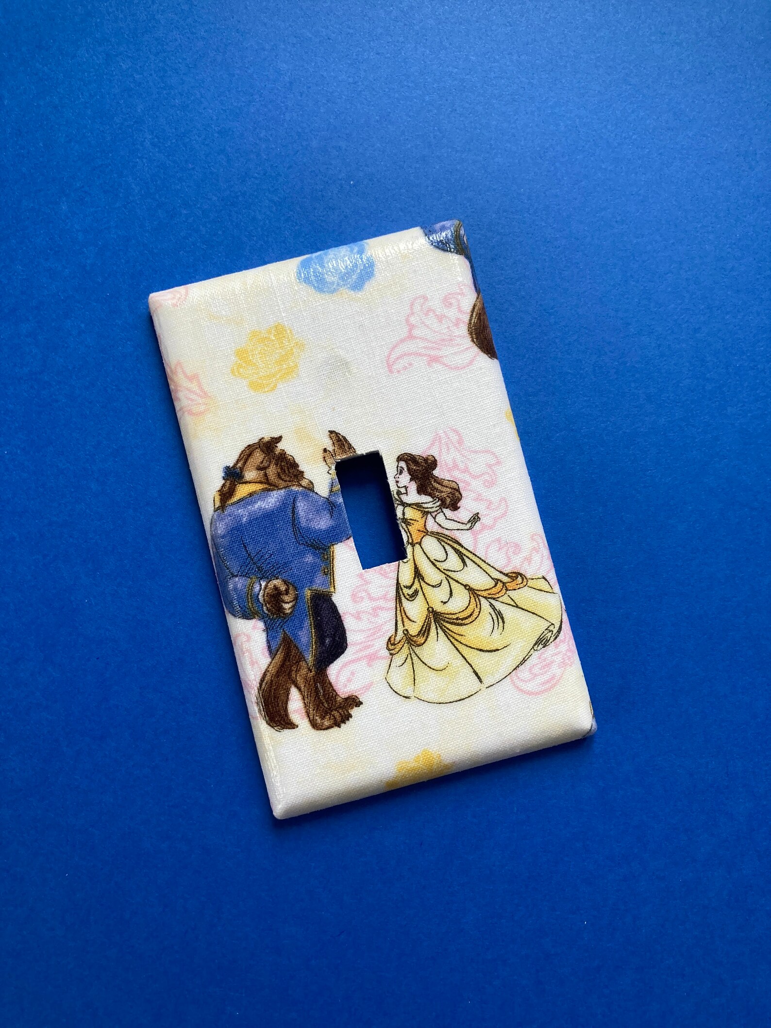 Disney Princess Light Switch Cover Outlet Cover Belle Beast Etsy