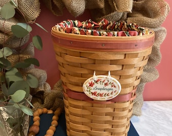 Longaberger 1998 May Series Snapdragon Basket Set
