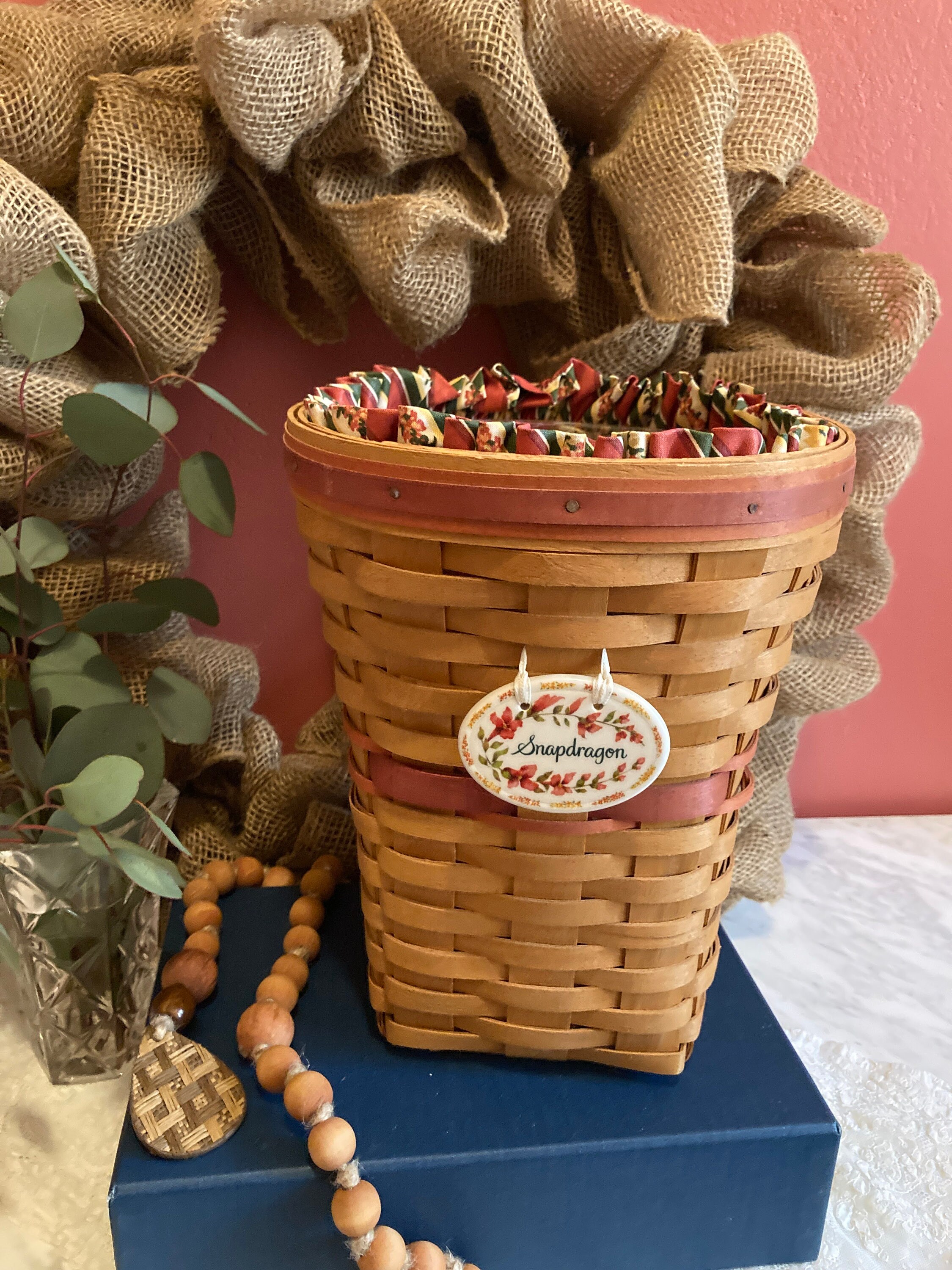 Longaberger Basket Vase - Etsy