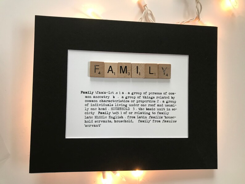 Grace Scrabble Tile Dictionary Definition Wall Decor Etsy