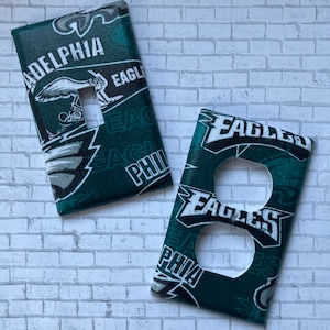 Philadelphia Eagles Light Switch Outlet Cover Wall Decor Room Decor Bathroom Decor Girls Room Boys Room Decor