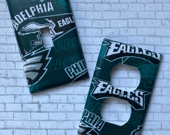 Philadelphia Eagles Light Switch Outlet Cover Wall Decor Room Decor Bathroom Decor Girls Room Boys Room Decor