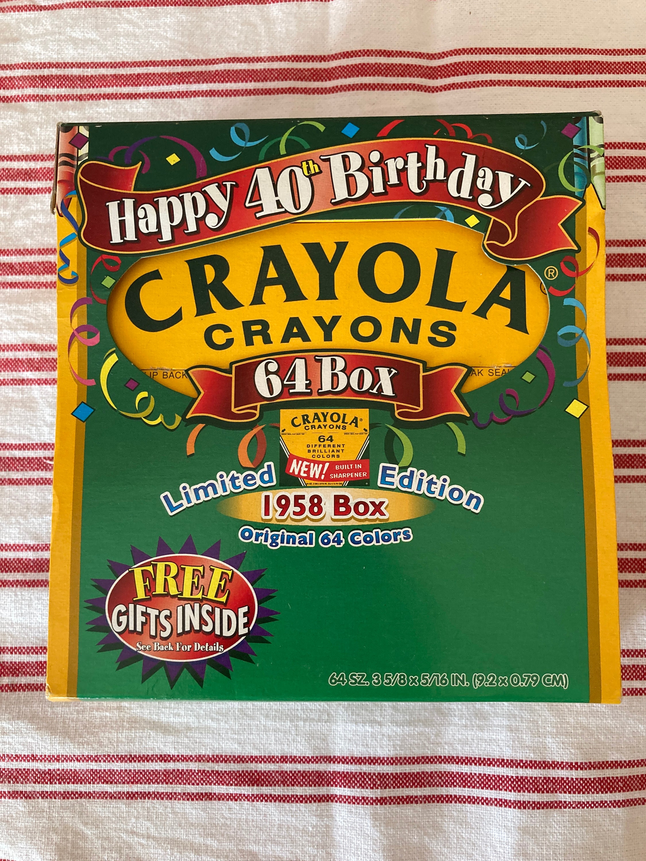 Crayola Crayons Box of 64 With Built in Sharpener, Multi-colored