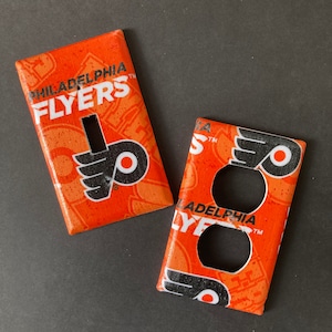 Philadelphia Flyers Light Switch Outlet Cover Wall Decor Room Decor Bathroom Decor Girls Room Boys Room Decor