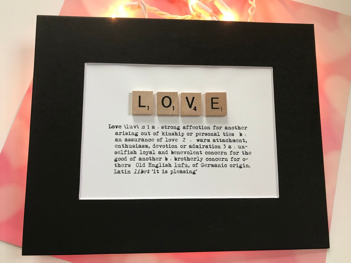 Grace Scrabble Tile Dictionary Definition Wall Decor Etsy