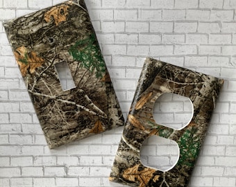 Mossy Oak Camouflage Light Switch Outlet Cover Wall Decor Room Decor Bathroom Decor Girls Room Boys Room Decor