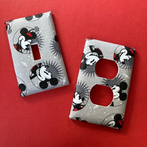 Smiling Mickey Mouse Minnie Mouse Light Switch Cover Outlet Etsy