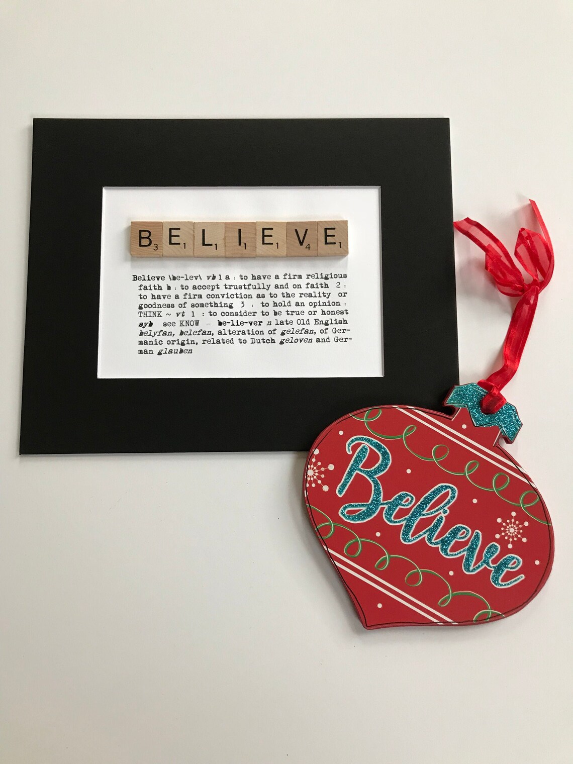 Believe Scrabble Tile Dictionary Definition Wall Decor Etsy