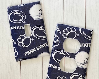 Penn State University Nittany Lions Light Switch Outlet Cover Wall Decor Room Decor Bathroom Decor Girls Room Boys Room Decor