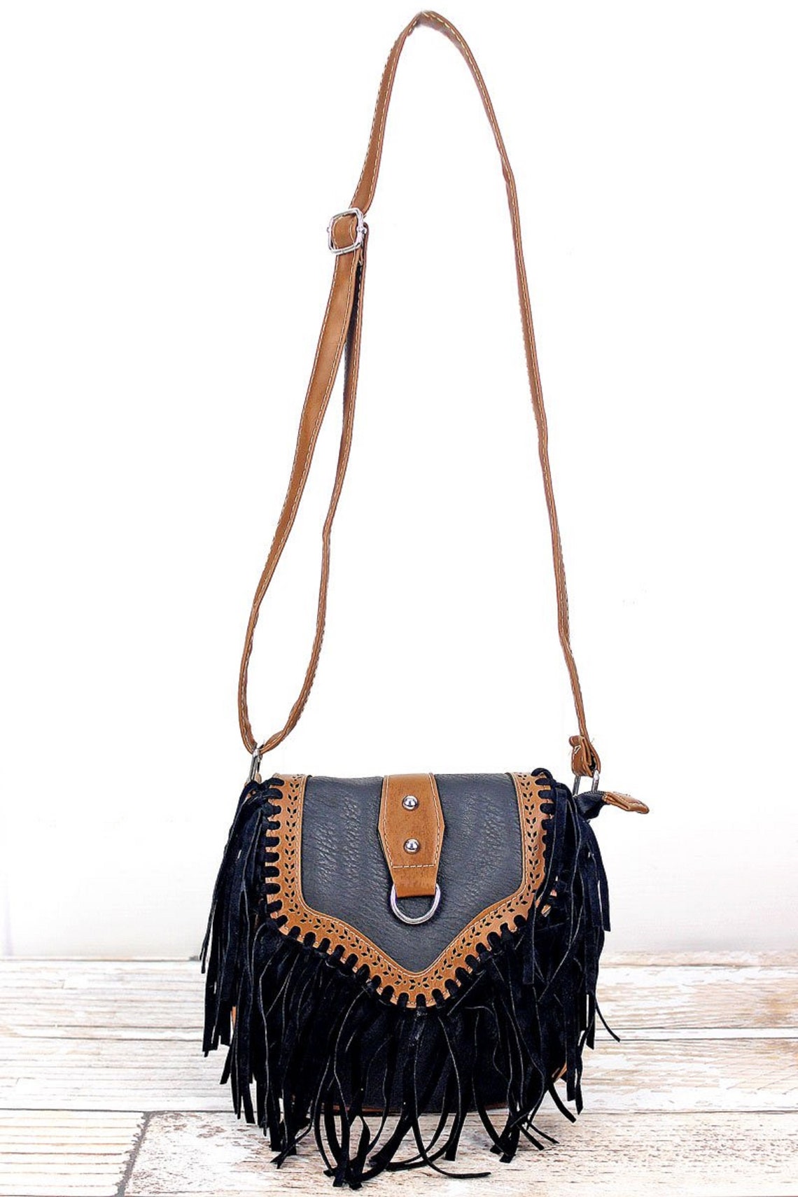Western Fringe Crossbody Purse. 4 Color Options Etsy