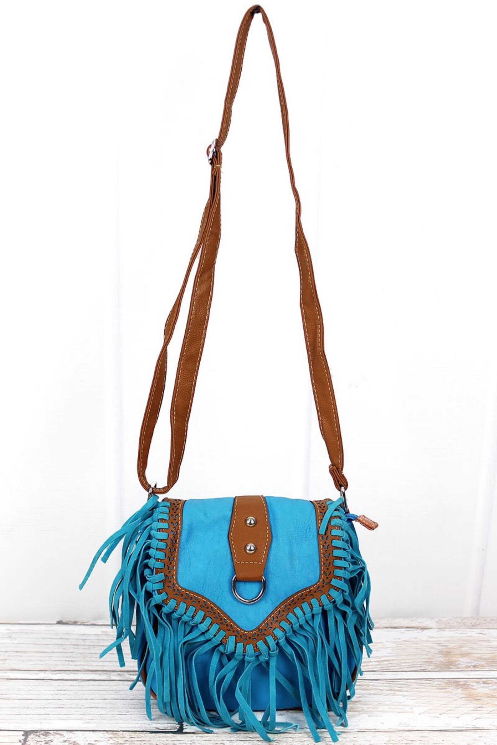 Western Fringe Crossbody Purse. 4 Color Options Etsy