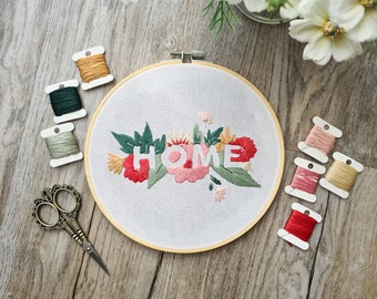 HOME WORDS // PDF Embroidery Pattern