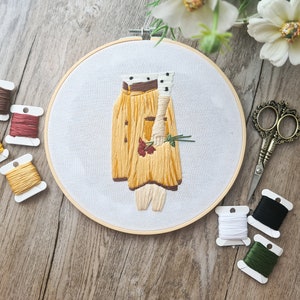 LADY with FLOWERS // PDF Embroidery Pattern
