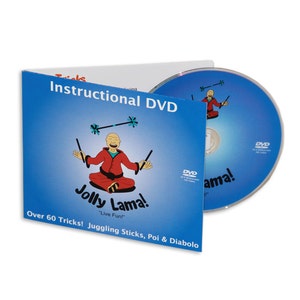 Jolly Lama 3-in-1 Instructional DVD for Juggling Devil Sticks, Diabolos and Poi