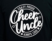 Cheer Uncle SVG, Cheer SVG, Cheer SVG, Uncle Svg, Shirt Svg, Gift for Uncle Svg, Png, Svg, Digital Files, Cricut, Sublimation, Cut File