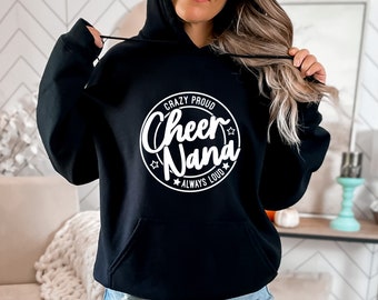 Cheer Nana SVG, Cheer SVG, Cheerleader, Pazzo orgoglioso sempre rumoroso, Camicia Nana, Regalo per Nana, Png, Svg, File digitali, Cricut, Sublimazione