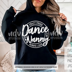 Danse nounou SVG, SVG amateur de danse, nounou chemise Svg, cadeau pour nounou Svg, Png, Svg, fichiers numériques, Cricut, sublimation, fichier de coupe