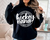 Hockey Nana SVG, Hockey Grandma SVG, Crazy Proud Always Loud, Nana Shirt Svg, Gift for Nana Svg, Png, Svg, Digital File, Cricut, Sublimation