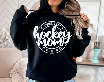 Hockeymamma SVG, hockeymamma SVG, lever det hockeymammalivet SVG, mammaskjorta, present till mamma, Png, Svg, digitala filer, Cricut, sublimering