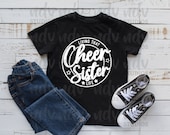 Cheer Sister SVG, Living That Cheer Sister Life, Cheer, Sister Shirt, Gift for Sister Svg, Png, Svg, Digital Files, Cricut, Sublimation